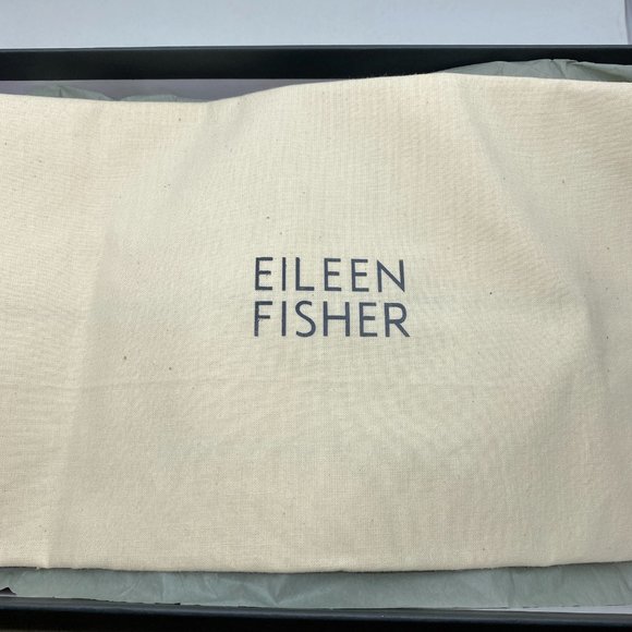 Eileen Fisher Doe Sandal Lino Size 8 Block Heel - Picture 11 of 11